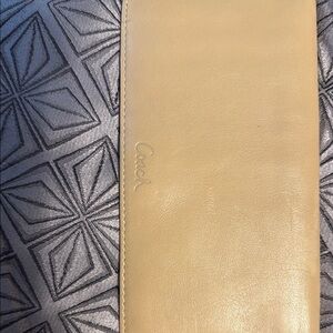 Coach Beige Leather Clutch